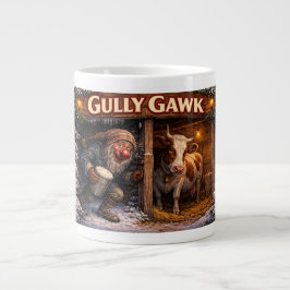 Gully Gawk IJslandse Yule Lad ansichtkaart Grote Koffiekop