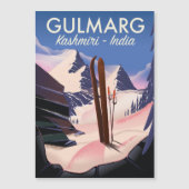 Gulmarg Kashmiri India Ski poster (Voorkant)