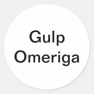 Gulp Omeriga Comic Splash-Art Hankamer Artjunkhaus Ronde Sticker