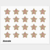 Guls en warmroze glitter Sparkle and Shine Ster Sticker (Vel)