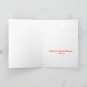 Gulzig Konijntje Feestdagen Kaart (Binnen)