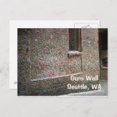 Gum Wall Post-kaart Briefkaart (Voorkant / Achterkant)