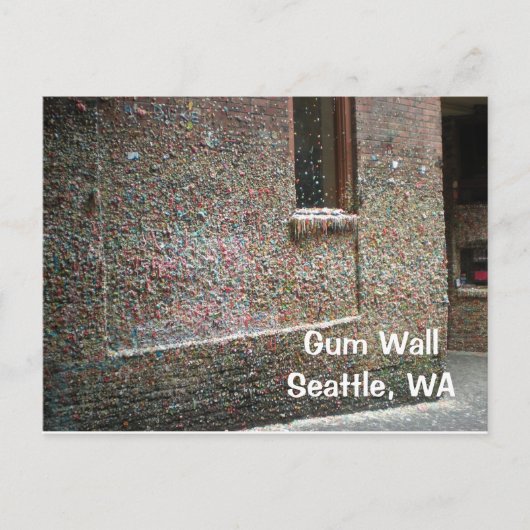 Gum Wall Post-kaart Briefkaart (Voorkant)