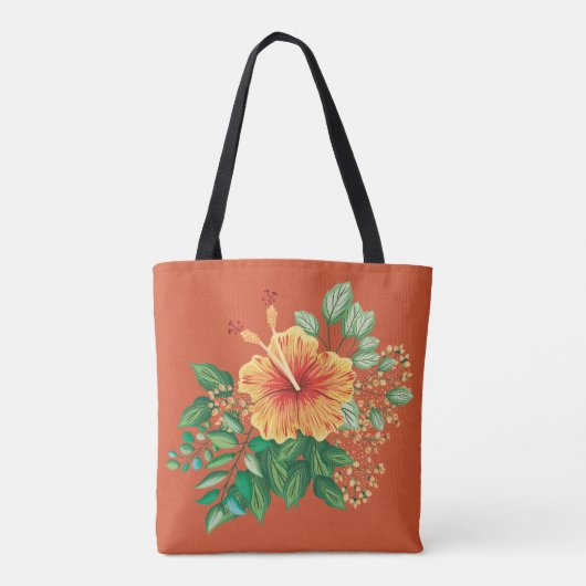 Gumamela Canvas tas (Achterkant)