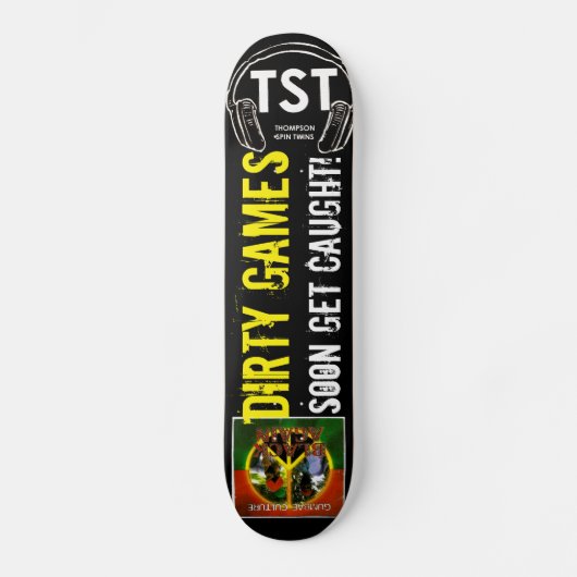 GUMBAE CULTUUR VUILE SPELLETJES Skateboard (Voorkant)