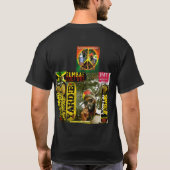 GUMBAE CULTUUR ZWART WEER basic donker T-shirt (Achterkant)