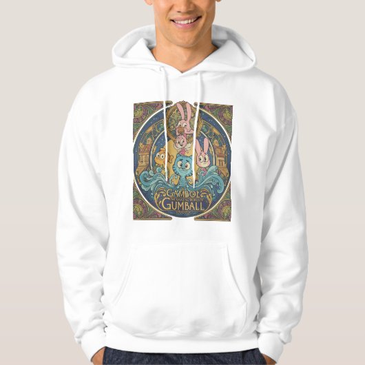 "GUMBALL" Artistiek Hoodie – Urbane Stijlverklarin (Voorkant)