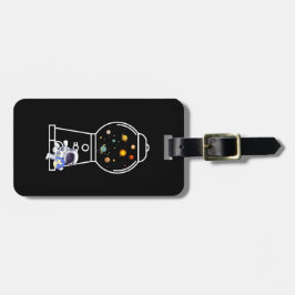 Gumball Astronaut Bagagelabel