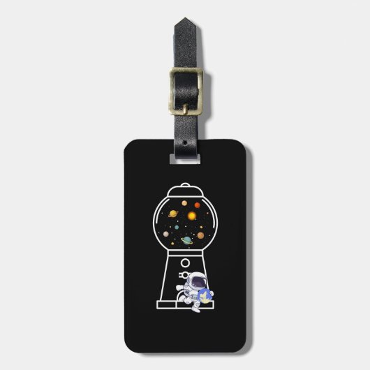 Gumball Astronaut Bagagelabel (Voorkant verticaal)