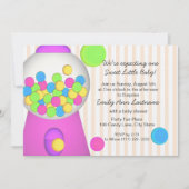 Gumball-Baby shower Kaart (Voorkant)