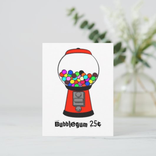 Gumball-Briefkaart Briefkaart (Staand voorkant)