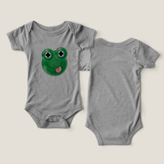 Gumball Froggy op baby Kleding (Ontwerp Voorkant & Achterkant)