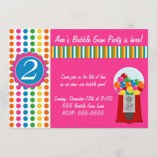 Gumball Invite Kaart