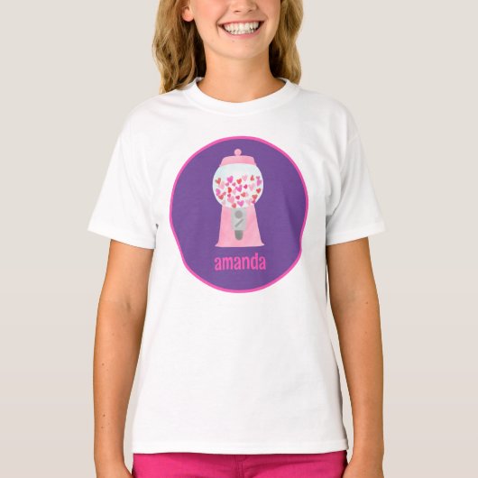 Gumball Love Valentijnsdag Heart T-Shirt (Voorkant)