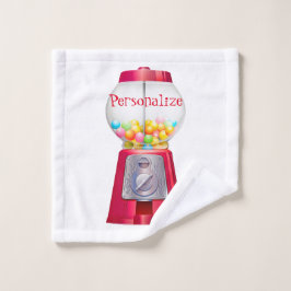 Gumball machine bubblegum rood bad handdoek