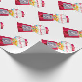 Gumball machine bubblegum  rood cadeaupapier (Hoek)