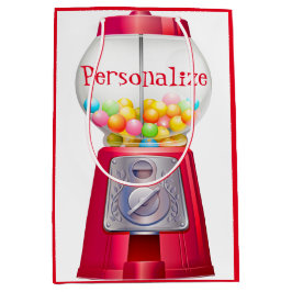 Gumball machine bubblegum schattig rood feest medium cadeauzakje