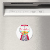 Gumball machine bubblegum  schattig rood magneet (Insitu (Vaatwasser))