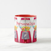 Gumball machine bubblegum  schattig rood mok (Midden)