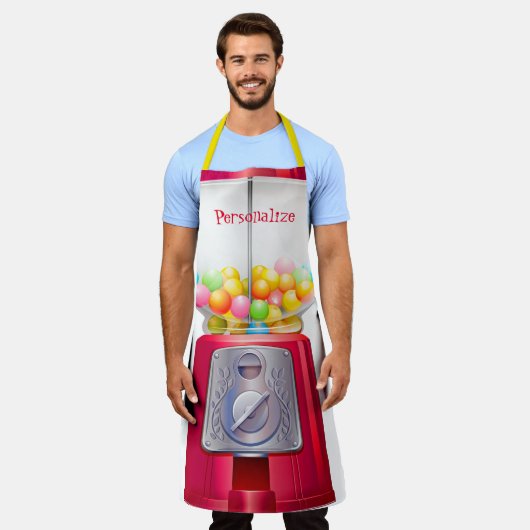 Gumball machine bubblegum schattig rood schort (Gedragen)