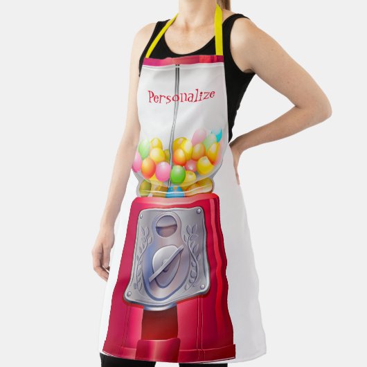 Gumball machine bubblegum  schattig rood schort (Insitu)