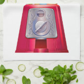 Gumball machine bubblegum  schattig rood theedoek (Gevouwen)