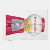 Gumball machine bubblegum  schattig rood theedoek (Horizontaal)