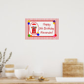 Gumball Machine Happy Birthday Banner Poster (Keuken)