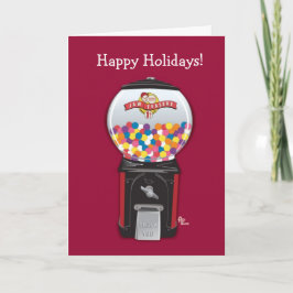 Gumball Machine Holiday Kaart