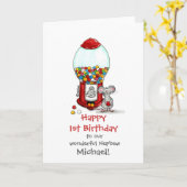 Gumball Machine - Kinder Ontwerp door send2smiles Kaart (Gele Bloem)