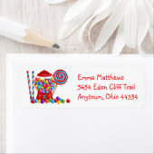 Gumball Machine retour adreslabels Etiket (Insitu)