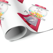  Gumball machine sneeuwpop wereldbol Cadeaupapier (Rol Hoek)