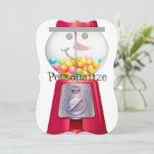  Gumball machine sneeuwpop wereldbol Kaart (Staand voorkant)