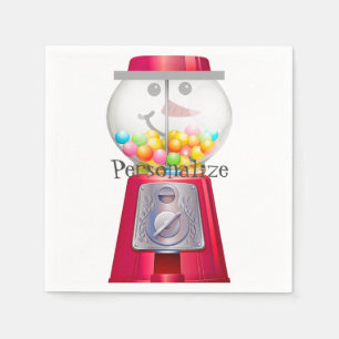  Gumball machine sneeuwpop wereldbol Servet