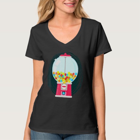 Gumball Machine Snoep Dispenser Sweets Snoep T-shirt (Voorkant)