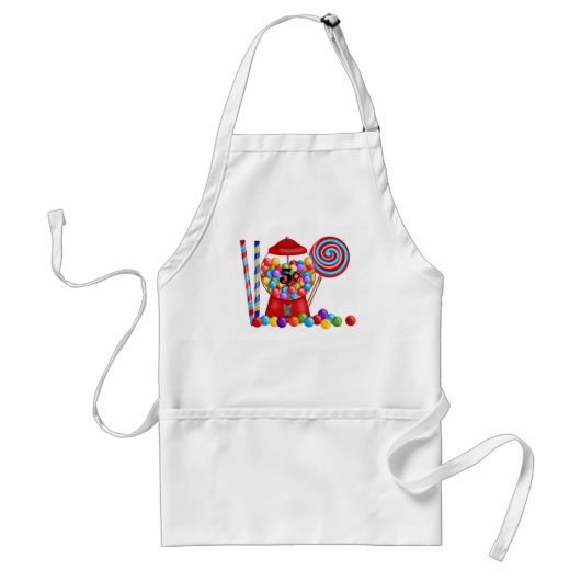Gumball Machine Snoep Lollipop Standaard Schort (Voorkant)