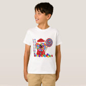 Gumball Machine Snoep Lollipop T-shirt (Voorkant volledig)