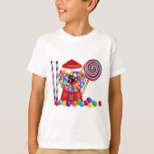 Gumball Machine Snoep Lollipop T-shirt (Voorkant)