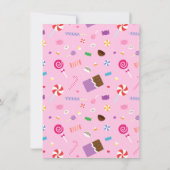 Gumball Machine Sweet Snoep Birthday Party Kaart (Achterkant)