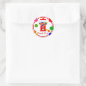 Gumball Machine Verjaardagsfeestje Dank u Stickers (Tas)