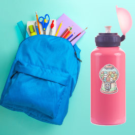 Gumball machine, Waterverf, Grappig, Kleurrijk Sticker
