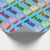 Gumball Machines Snoep Regenboogpatroon Cadeaupapier (Hoek)