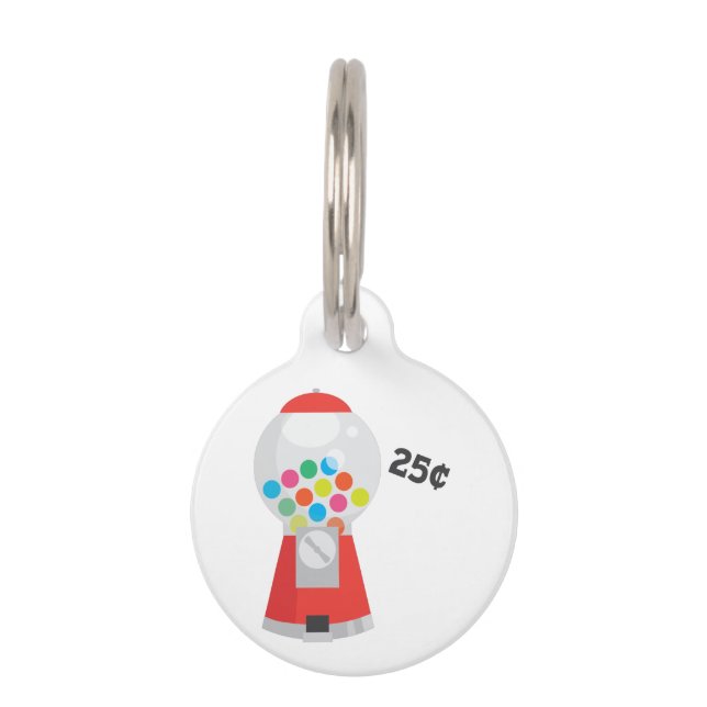 Gumball Macine Huisdierpenning (Voorkant)