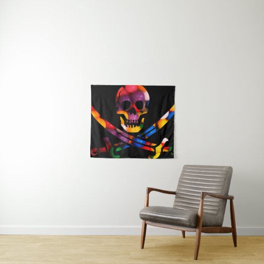 Gumball Skull Wandkleed (In Situ (horizontaal))