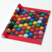 Gumball wrappapier cadeaupapier (Uitgerold)