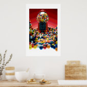 Gumballs #1-Poster Poster (Keuken)