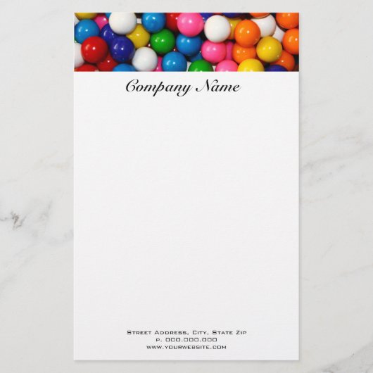 Gumballs Kantoorartikelen Briefpapier (Voorkant)