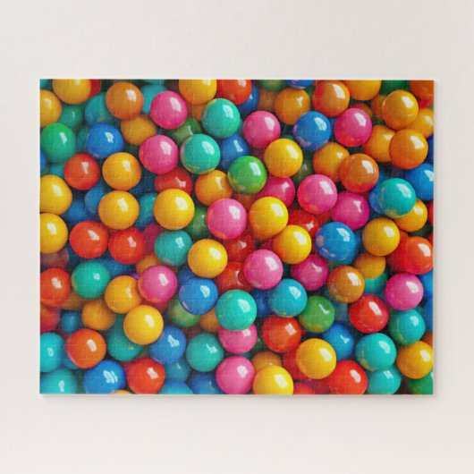Gumballs Kleurrijke Gum en Snoep Legpuzzel (Horizontaal)