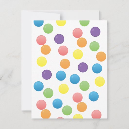 Gumbalmachine Bedankkaart (Achterkant)