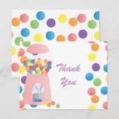 Gumbalmachine Bedankkaart (Voorkant / Achterkant)